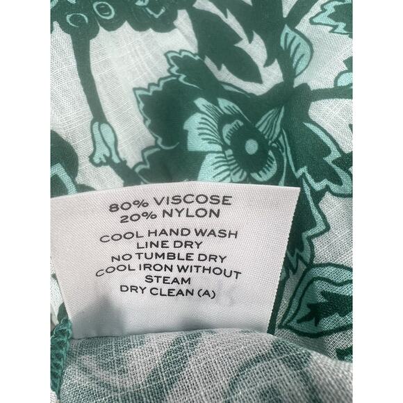 Rumer The Label Bodhi Long Sleeve Shirt Dress Plunging Neck Size Small Green - Picture 13 of 13